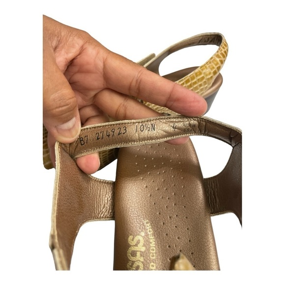 SAS Reptile Print Size 10.5 N Low Heel Comfort Open Toe
Sandals Adj Straps - Picture 7 of 10